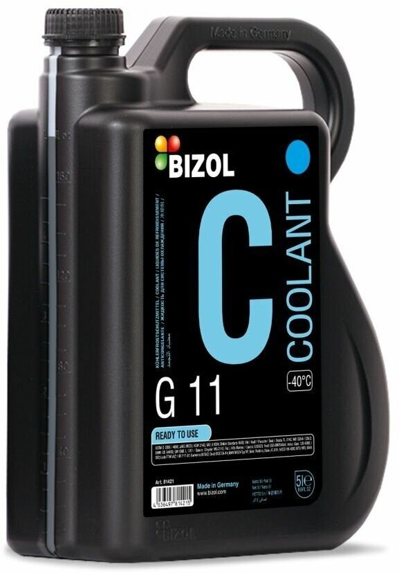 Антифриз Coolant G11(-40) (5Л) BIZOL арт. 81421