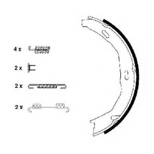 фото Комплект колодкок стояночного тормоза textar 91066900 для mercedes c-class c204,s204,w204, e-class a207,c207