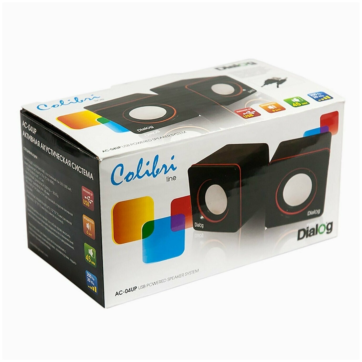 Колонки Dialog Colibri AC-04UP 6Вт USB черно-оранжевый - фото №12