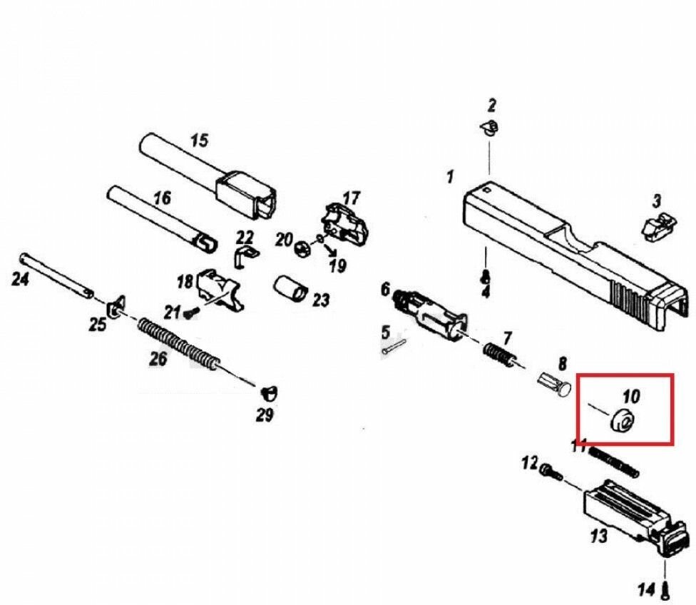 Голова поршня для KP-03 (KJW)