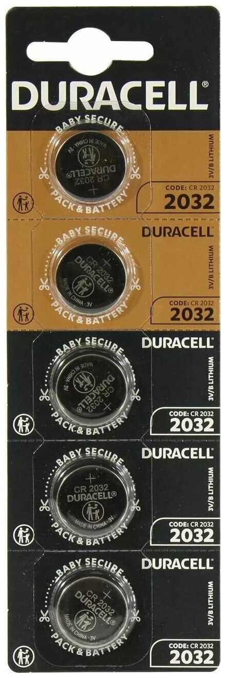 Батарейки DURACELL Specialty CR2032 5*1