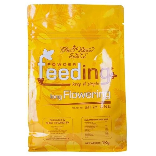 Удобрение Green House Powder Feeding Long Flowering 1000 гр. (1 кг) удобрение green house feeding feeding long flowering 0 5 кг