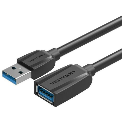 Кабель-удлинитель VENTION USB 3.0 AM/AF - 2 м. Black Edition кабель удлинитель vention usb 3 0 am af 1 5м black edition