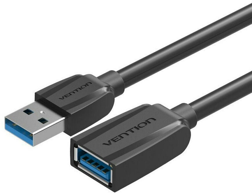 Кабель-удлинитель VENTION USB 3.0 AM/AF - 2 м. Black Edition