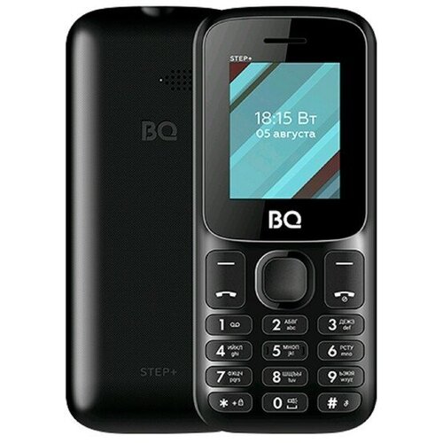 Сотовый телефон BQ M-1848 Step+, 1.77, 2 sim, 32Мб, microSD, 600 мАч, чёрный сотовый телефон inoi 105 1 8 2 sim microsd 600 мач чёрный