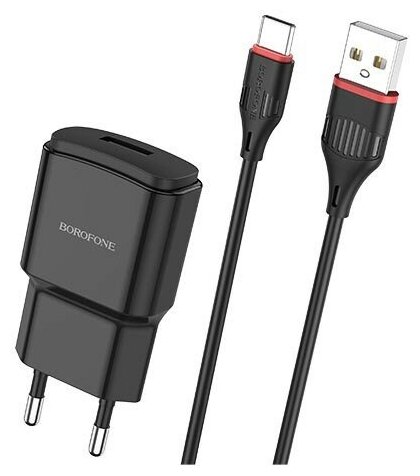 Автомобильное зарядное устройство Borofone BA48A Orion + кабель USB Type-C 12 Вт