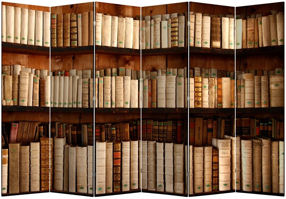 Ширма 1705-6 "Библиотека" (6 панелей)