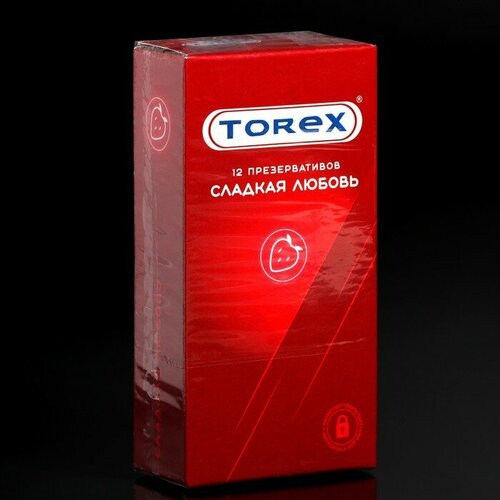 Презервативы «Torex» Сладкая любовь со вкусом клубники, 12 шт. сладкая пудра на эритрите со вкусом клубники fit parad