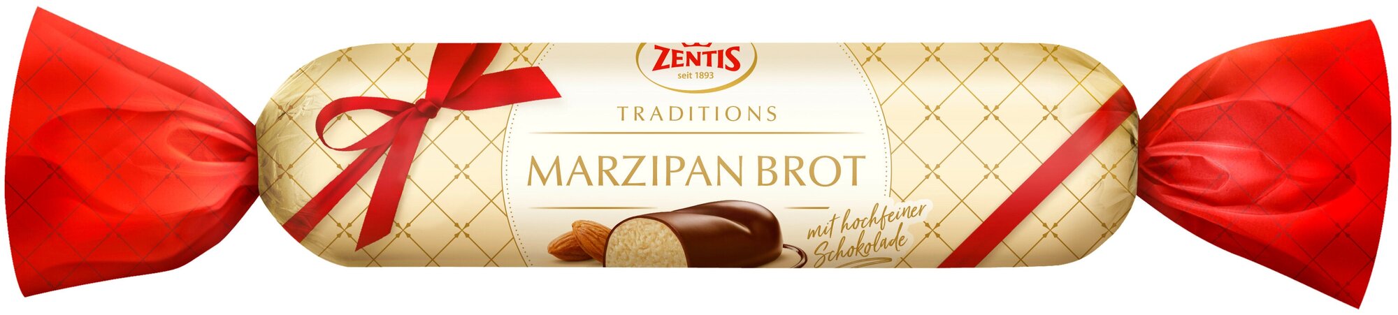 Конфеты Zentis шоколадные Марципановая буханка, 100г