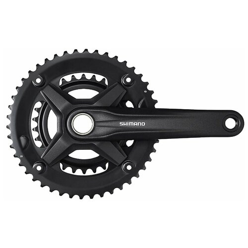 фото Шатун shimano mt210 170мм 46/30 для 2*9 ск без защиты черный efcmt210cx60xl