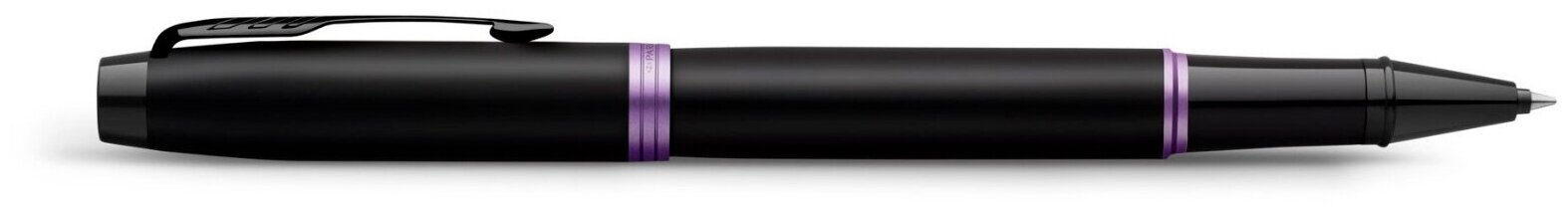 Ручка-роллер Professionals Amethyst Purple Black Trim, черная PARKER - фото №9