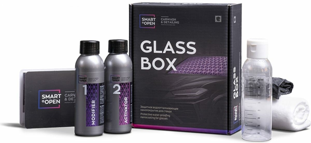 Набор антидождь/Защитное водоотталкивающее нанопокрытие стёкол авто/Подарок мужчине Smart Open Glass Box