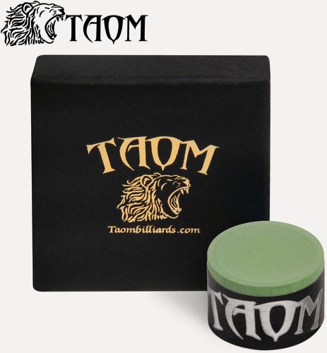 Изображение товара Мел для бильярда Taom V10 Chalk Green в индивидуальной коробке, 1 шт.