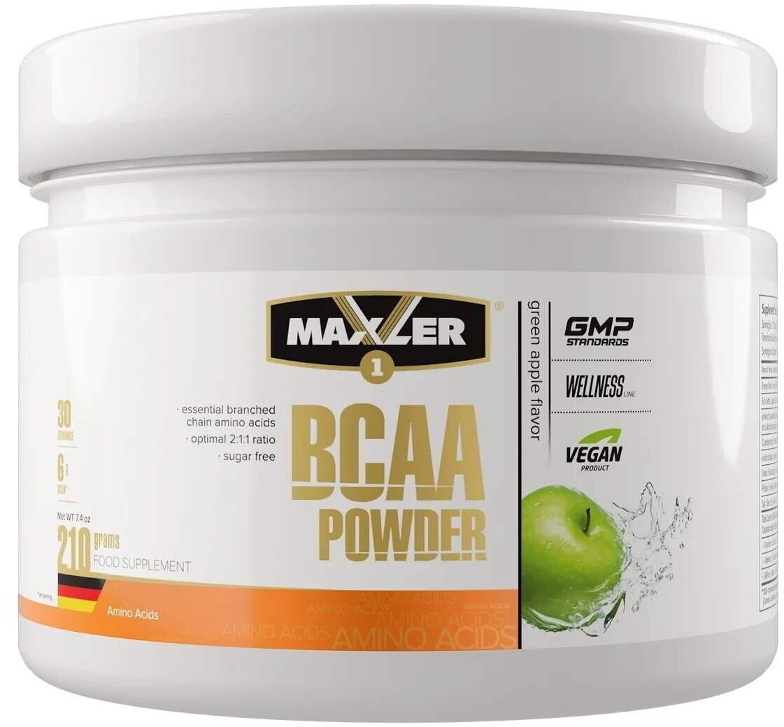 Maxler BCAA Powder EU 210 гр (Maxler) Зеленое яблоко
