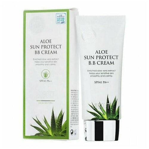 JIGOTT ВВ-крем с экстрактом алоэ Aloe Sun Protect BB Cream Spf41 Pa++ 50 мл.