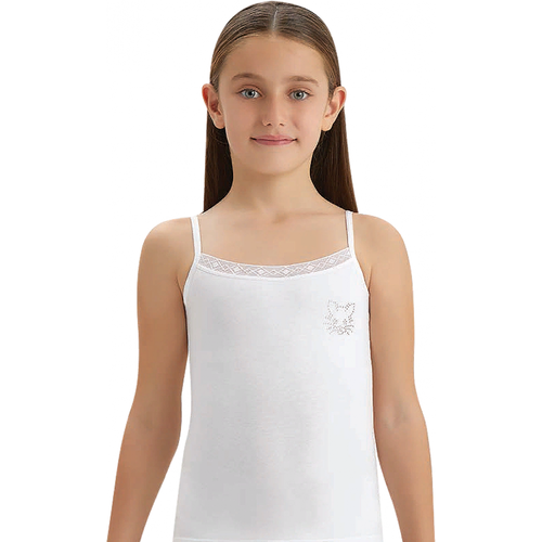 Майка BAYKAR, размер 152, белый белый школьный фартук для девочек размер 42 146 152