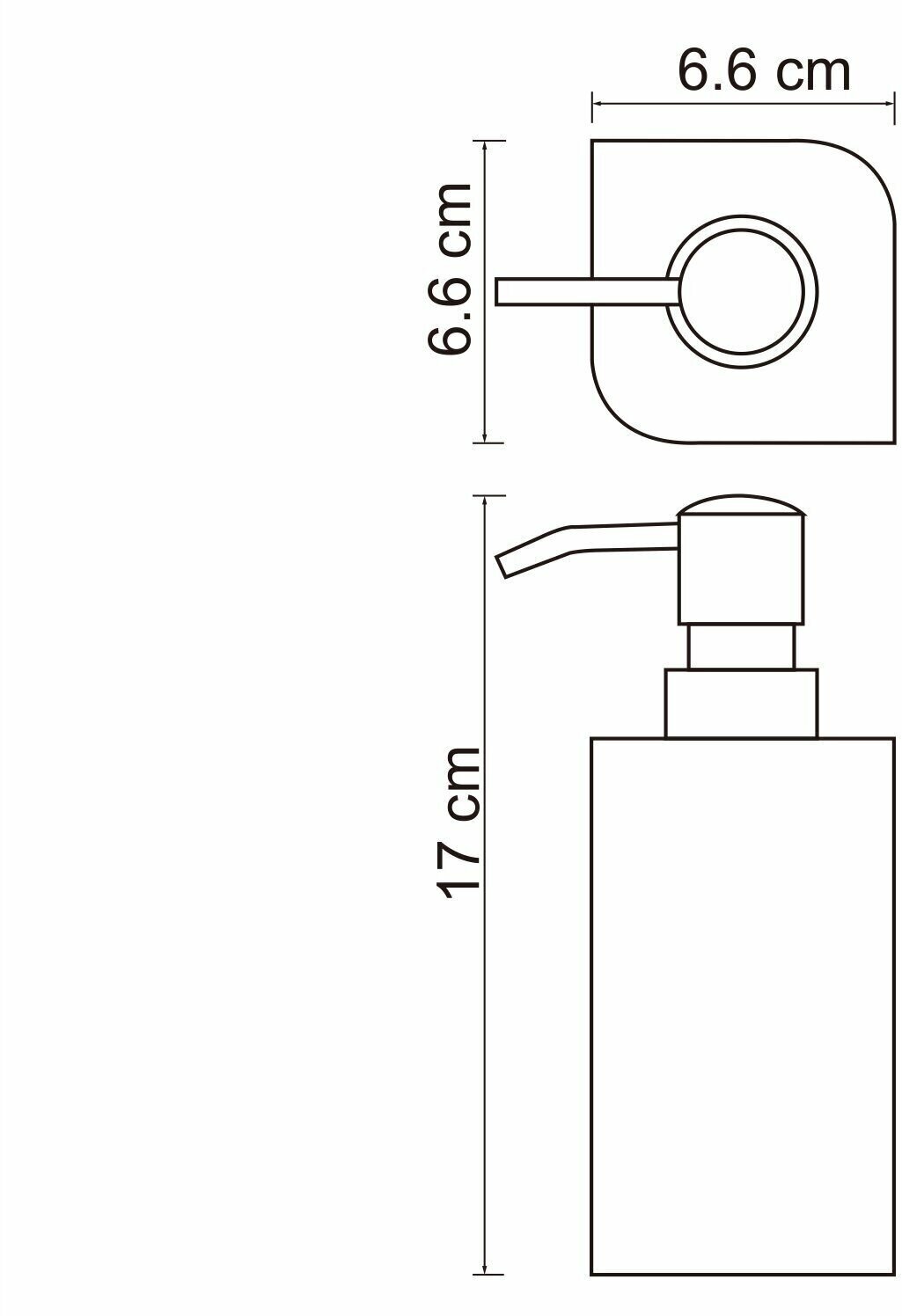 Дозатор для жидкого мыла, 290 ml WasserKRAFT Elba K-2799 - фотография № 2