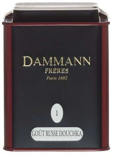 Dammann N1 Gout Russe Douchka / Русский вкус душка черный чай жестяная банка 100 г (6746)