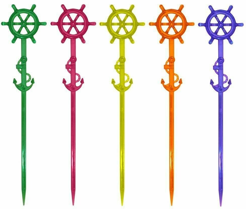 Палочки для размешивания коктейлей "Штурвал". Набор 6 шт. 17,5см