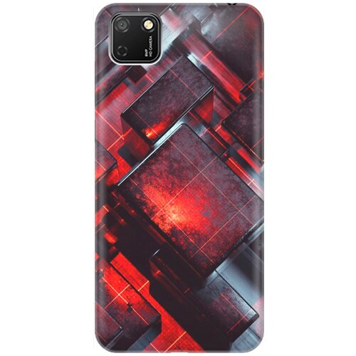 фото Силиконовый чехол на huawei y5p / honor 9s / хуавей у5р / хонор 9 эс с принтом "гранатовые фигуры" re:pa