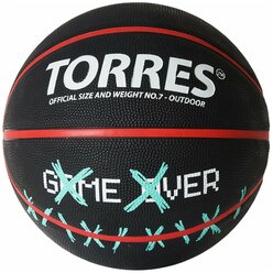 Баскетбольный мяч TORRES Game Over, р. 7 черный