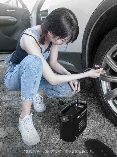 Пневматический насос для автомобильных шин Xiaomi 70mai Car Tire Inflator Pump Black (Midrive TP01) - фотография № 4