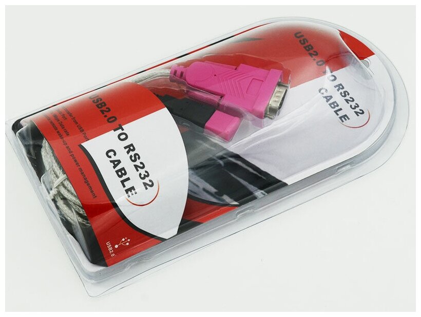 Кабель USB A(m)/COM 9pin (m) 1.2м. (плохая упаковка) Noname - фото №2