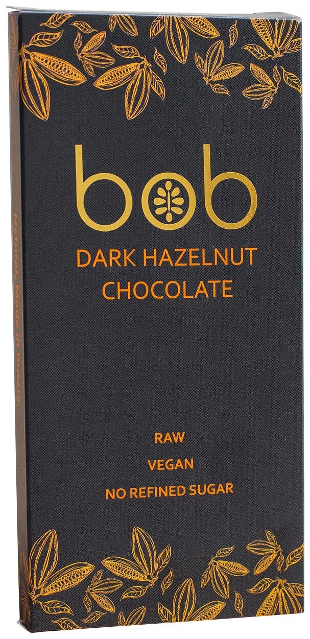 Шоколад тёмный с фундуком Bob 50 г - фотография № 1
