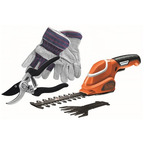 Ножницы для травы BLACK+DECKER GSL700KIT-QW