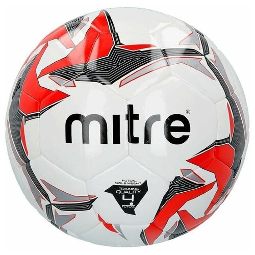 фото Мяч футзал. "mitre futsal tempest ii" арт.bb9302wyi,р.4,32 пан,глян.пвх,руч.сш, бут.кам,бел-кр-че