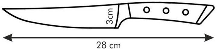 Нож кухонный Tescoma стальной лезв.15мм - фото №2