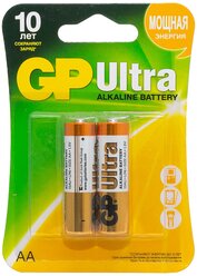 Батарейка GP Ultra Alkaline AАA, 2 шт.