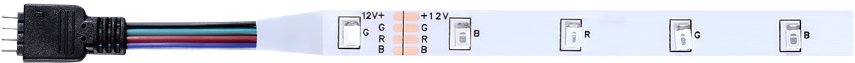 Светодиодная лента Smartbuy 6.3Вт, 12В, 54шт/м, 5 метров (SBL-IP20-6-3-RGB) RGB - фотография № 3