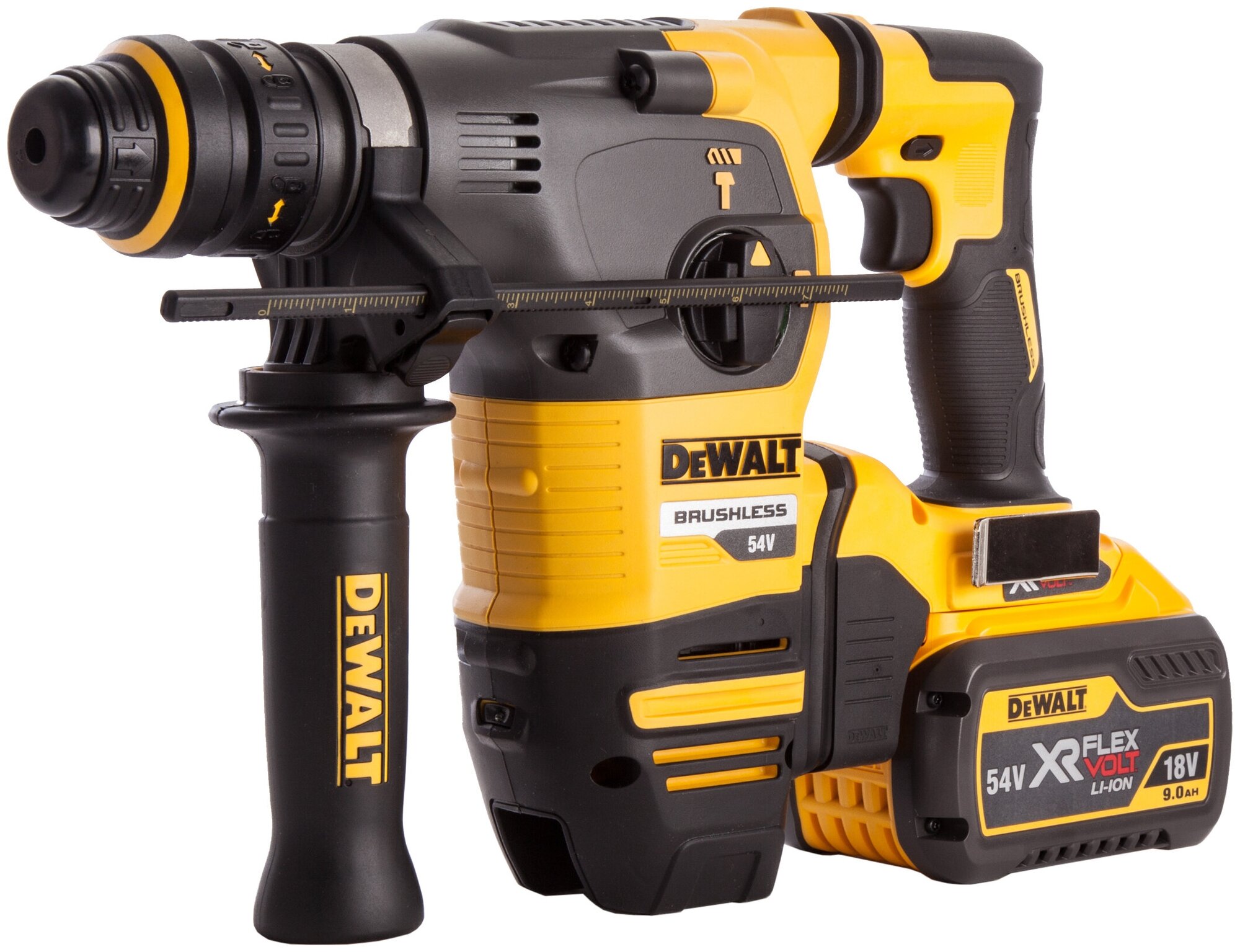 Перфоратор аккумуляторный DeWALT DCH334X2-QW - фотография № 1