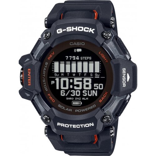 Наручные часы CASIO G-Shock GBD-H2000-1AER, черный, оранжевый наручные часы casio g shock gbd h2000 1aer черный оранжевый