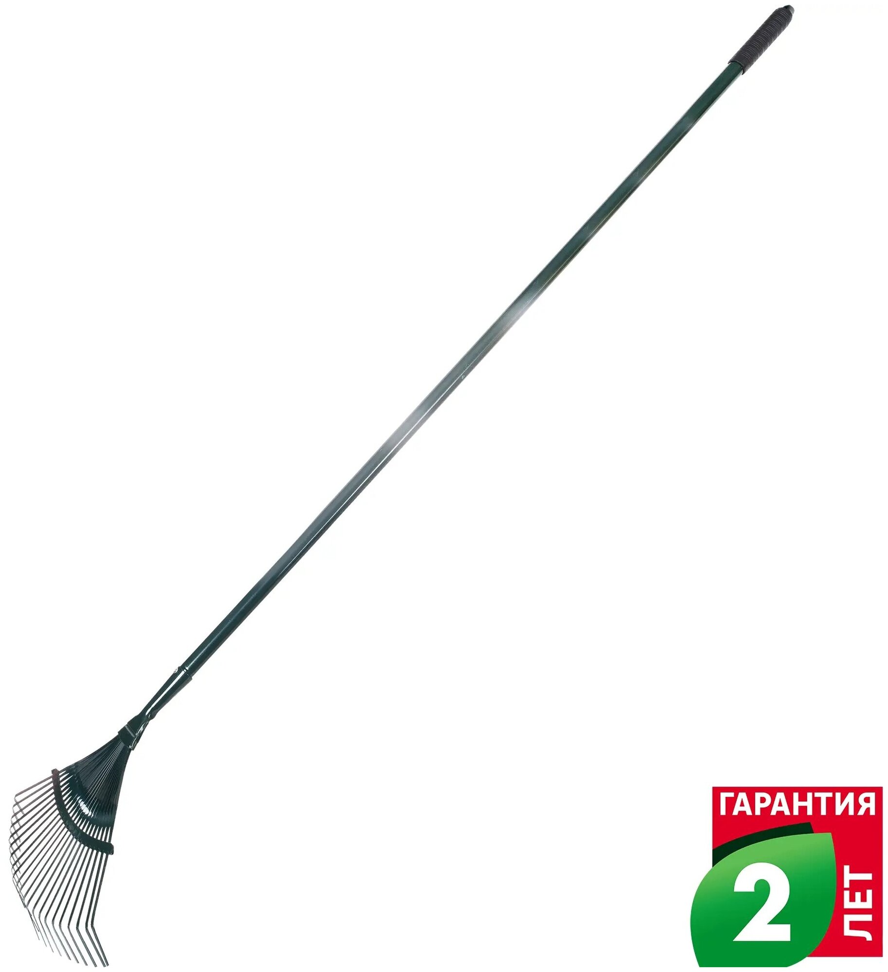 фото Грабли веерные Geolia 22 зуба 161 см, сталь, с черенком