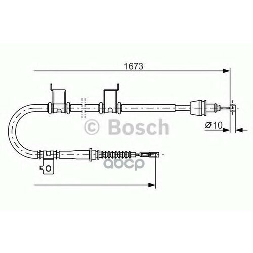 Трос Стояночного Тормоза Левый Bosch арт. '1987482361