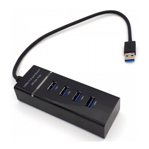 USB-ХАБ USB30 разветвитель USB-hub 4 порта HUB USB для периферийных устройств Концентратор юсб-хаб для ноутбука чёрный 93500₽