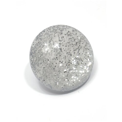 Пуговицы на ножке 11 мм цвет бело-серый блестки серебро 13 шт в упаковке Для женской и детской одежды Для шитья и рукоделия 203₽