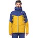 Куртка TERNUA, средней длины, силуэт прямой, водонепроницаемая, воздухопроницаемая, несъемный капюшон, снегозащитная юбка, размер 2XL, синий, желтый