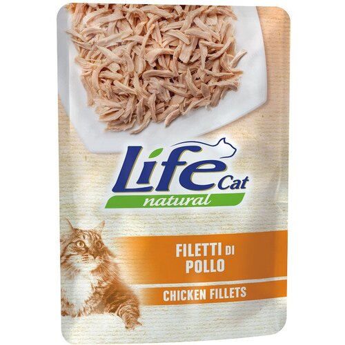 Lifecat chicken 70g - консервы для кошек с курицей 70гр х 30шт