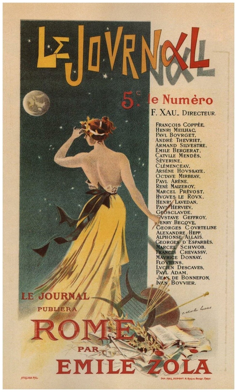 Постер / Плакат / Картина Рекламный плакат - Le Journal 40х50 см в раме