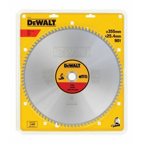 Диск пильный DeWalt 355х25.4/90 CONSTRUCTION DT1927