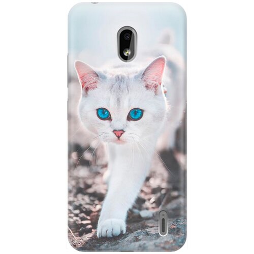 фото Силиконовый чехол на nokia 2.2 / нокиа 2.2 с принтом "голубоглазый кот" gosso