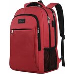 Городской рюкзак для ноутбука 15,6 дюймов Matein Mlassic красный - изображение