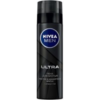 Пена для бритья NIVEA MEN "ULTRA" с активным углем, 200 мл.