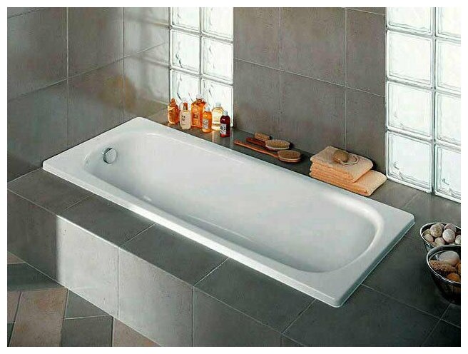 Continental 21291100R Ванна прямоугольная 170x70 см (чугун, белая) Roca - фото №3
