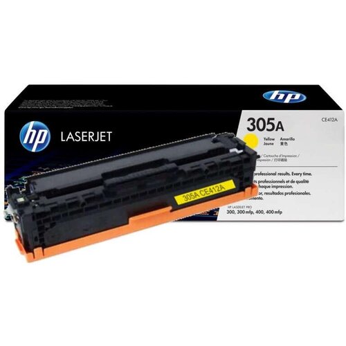 Картридж лазерный HP 305A CE412A жел. для CLJ M351/M451/M375