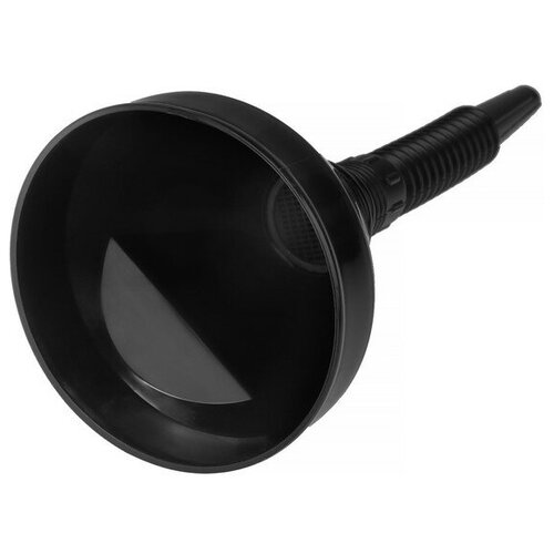 Воронка для ГСМ с сеткой разборная гофрированная черная 140 мм 318₽