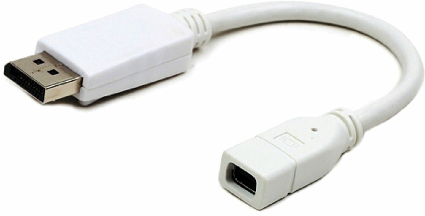 Переходник miniDisplayPort-DisplayPort Cablexpert A-mDPF-DPM-001-W - фотография № 4